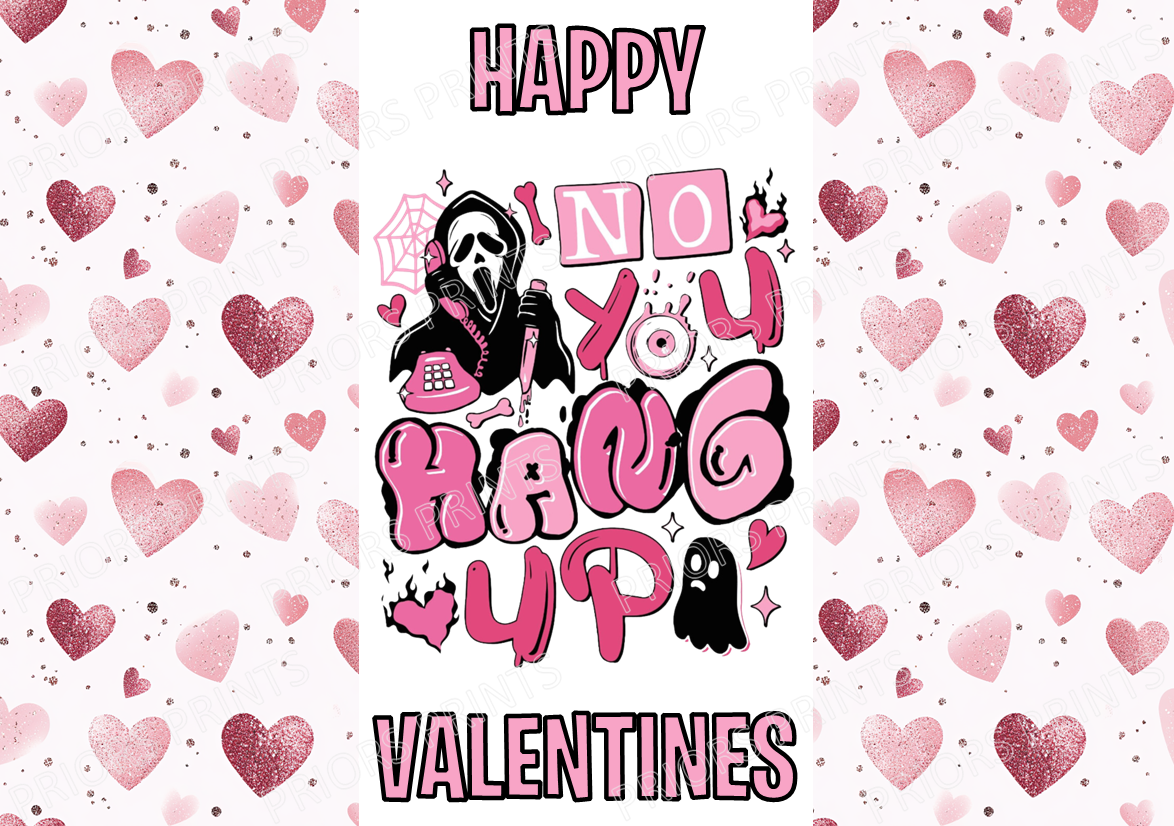 Horror Characters Valentines Chocolate Bar Wrappers
