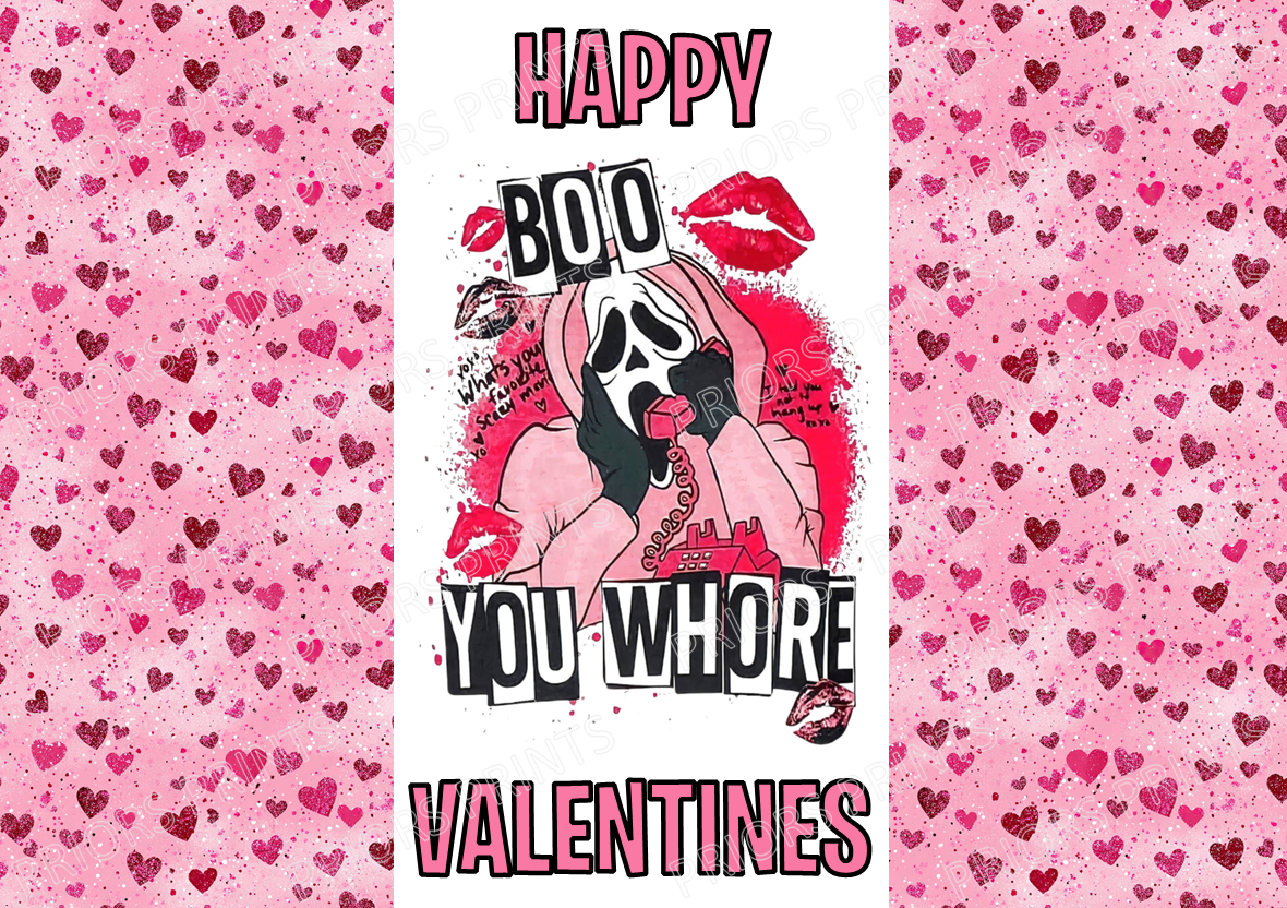 Horror Characters Valentines Chocolate Bar Wrappers