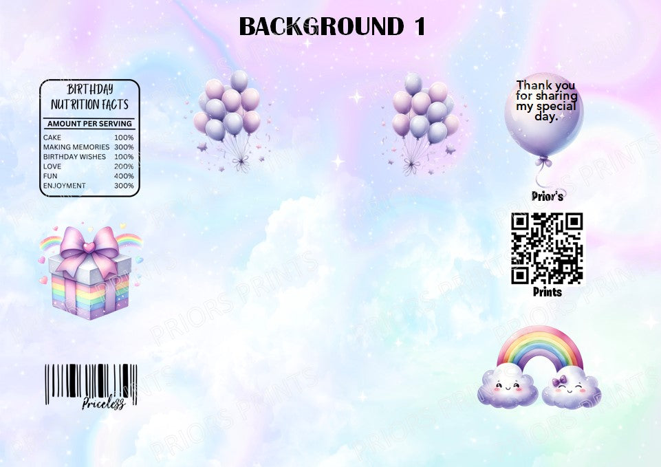 Unicorn- Style 1 Treat Packets (Small)
