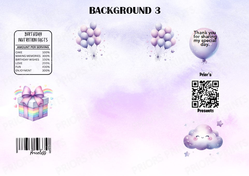 Unicorn- Style 1 Treat Packets (Small)