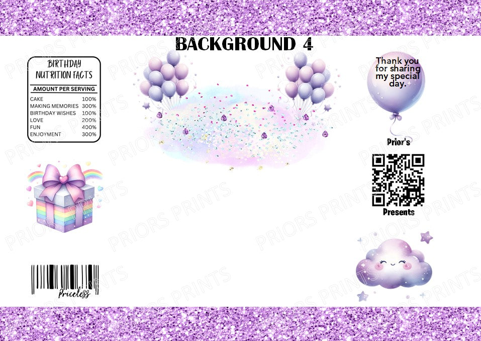 Unicorn- Style 1 Treat Packets (Small)