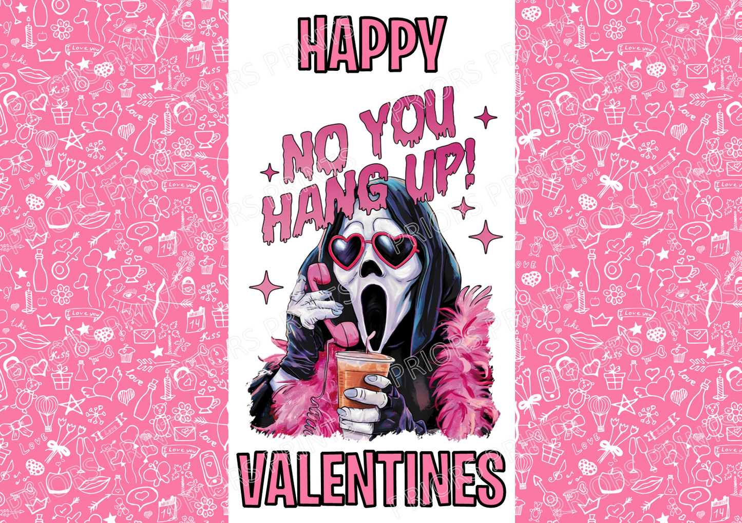 Horror Characters Valentines Chocolate Bar Wrappers