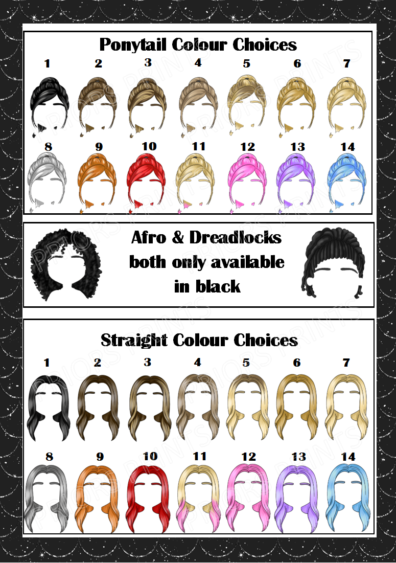 Black Dress Female Personalised Card For Any Occasion