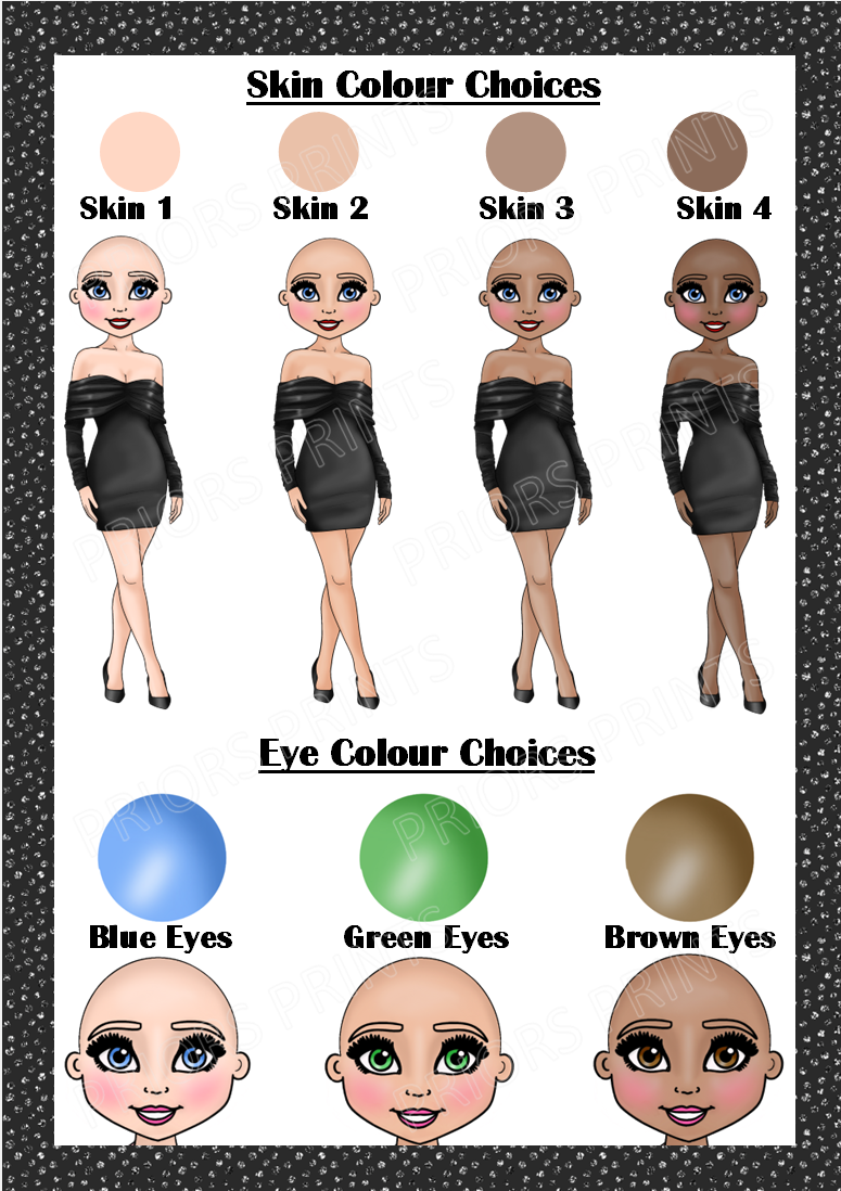 Black Dress & Stiletto Female Personalised Card For Any Occasion