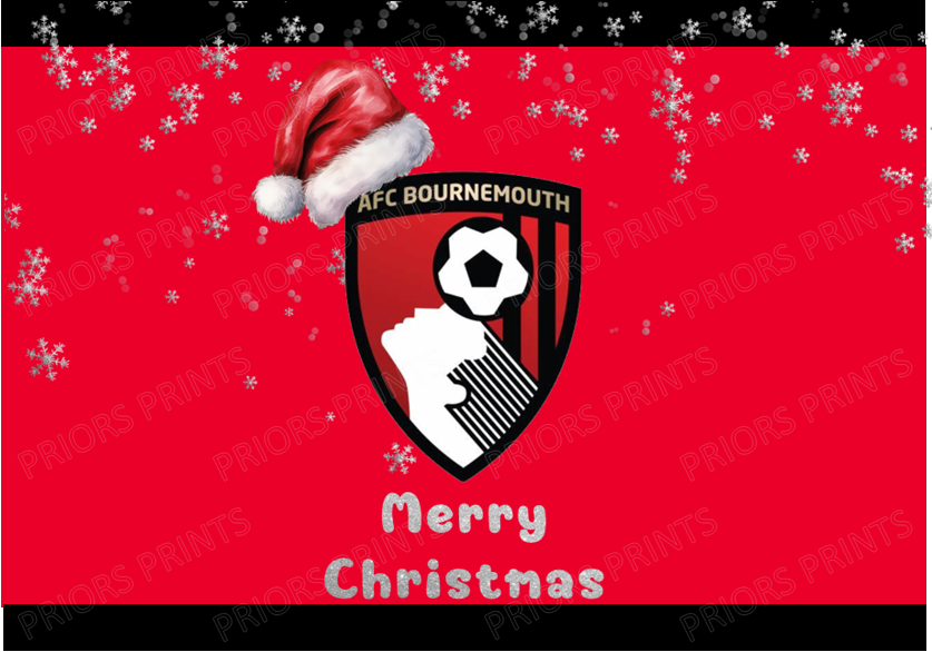 Christmas Football Team Chocolate Bar Wrappers