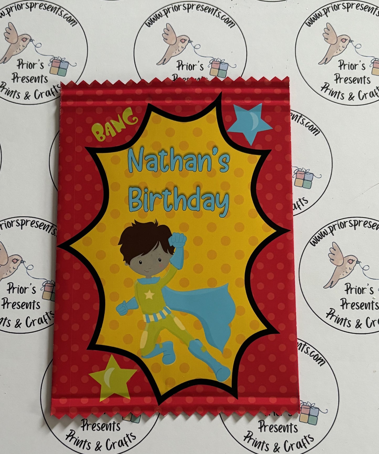 Superhero Treat Packets (Medium Sized)