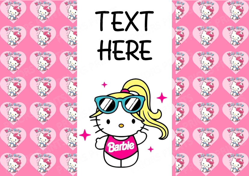 Hello Kitty as Barbie Chocolate Bar Wrappers (Sanrio- Hello Kitty & Friends)