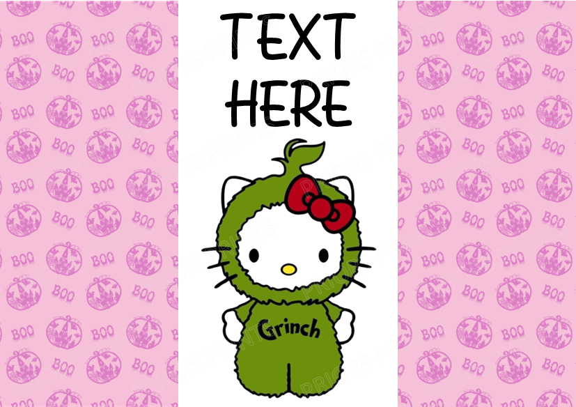 Hello Kitty as The Grinch Chocolate Bar Wrappers (Sanrio- Hello Kitty & Friends)