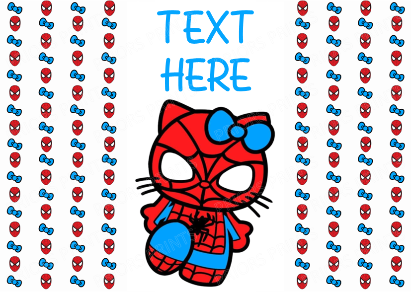 Hello Kitty as Spiderman Chocolate Bar Wrappers (Sanrio- Hello Kitty & Friends)