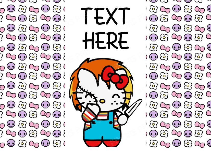 Hello Kitty as Famous Horror Characters Chocolate Bar Wrappers (Sanrio- Hello Kitty Friends)