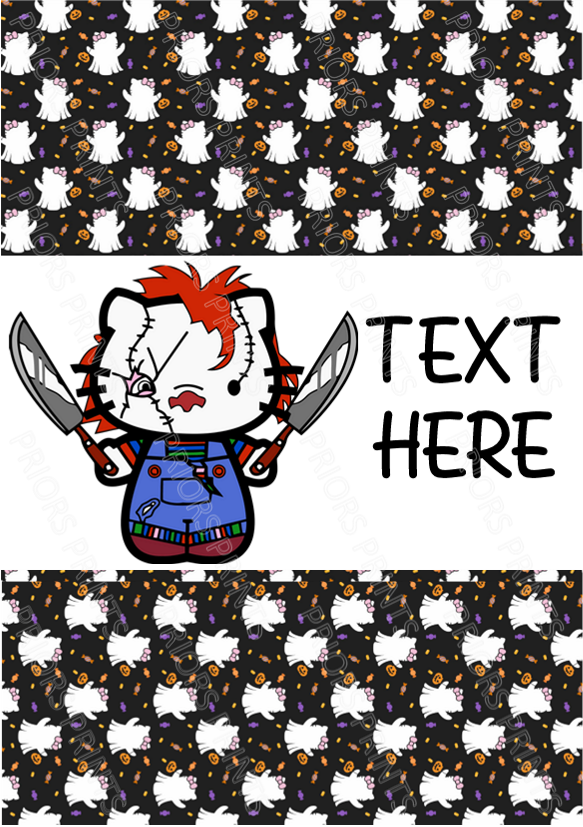 Hello Kitty as Famous Horror Characters Chocolate Bar Wrappers (Sanrio- Hello Kitty Friends)