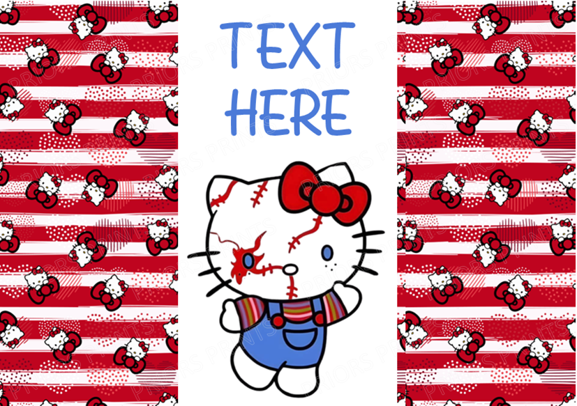 Hello Kitty as Famous Horror Characters Chocolate Bar Wrappers (Sanrio- Hello Kitty Friends)