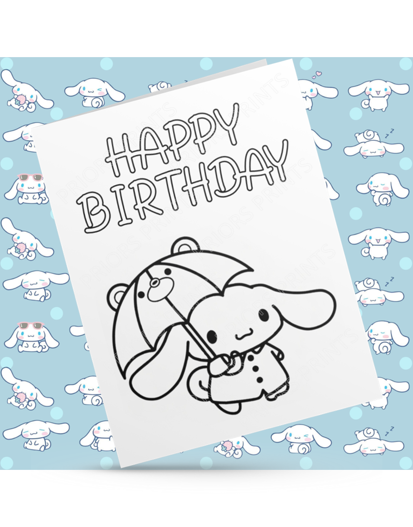Hello Kitty Friends- Colour Your Own Birthday Card (Sanrio)
