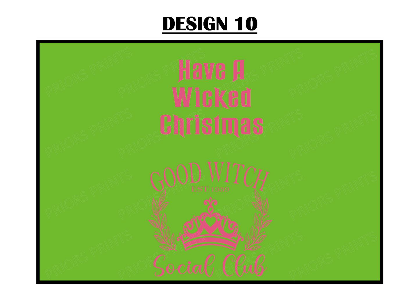 Wicked Inspired Christmas Chocolate Bar Wrappers