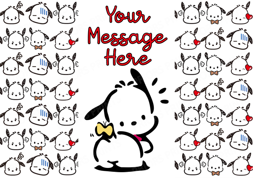 Pochacco Chocolate Bar Wrappers (Sanrio- Hello Kitty Friends)