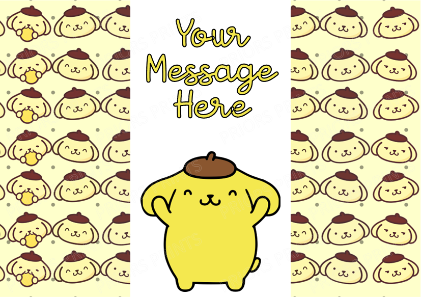 Pompompurin Chocolate Bar Wrappers (Sanrio- Hello Kitty Friends)