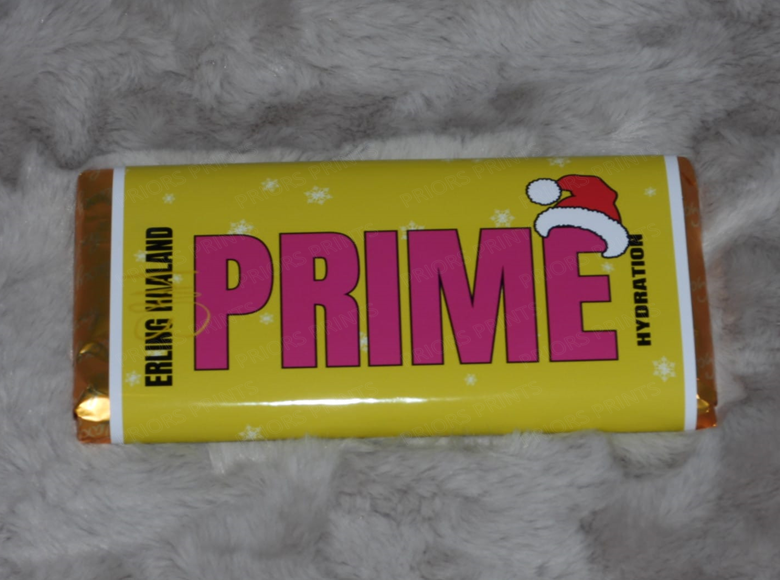 Prime Christmas Chocolate Bar Wrappers