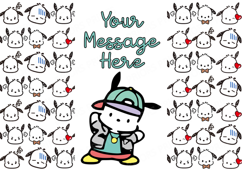 Pochacco Chocolate Bar Wrappers (Sanrio- Hello Kitty Friends)