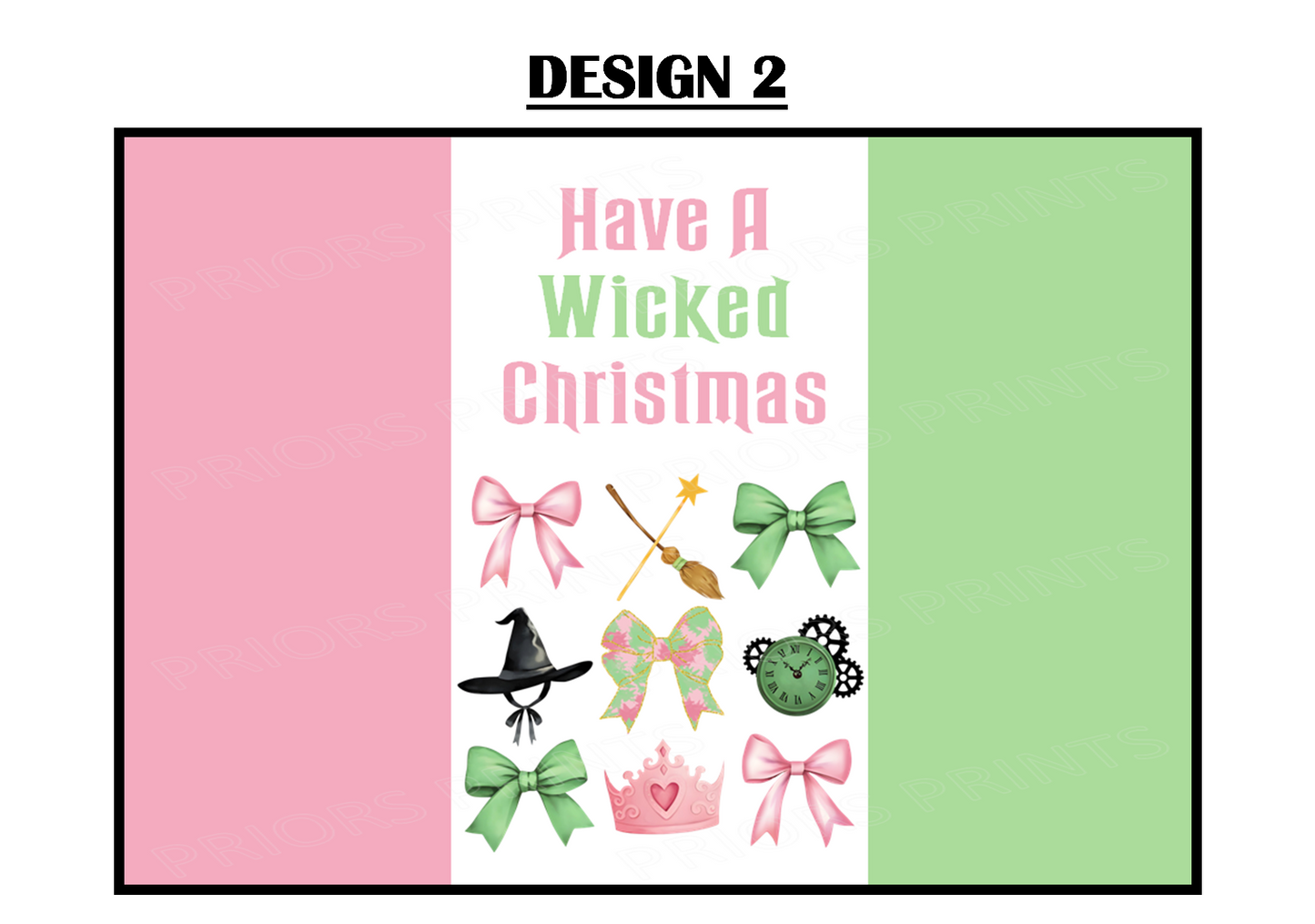 Wicked Inspired Christmas Chocolate Bar Wrappers