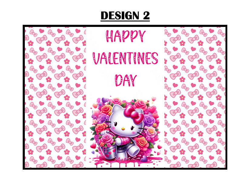 Hello Kitty Valentines Chocolate Bar Wrappers