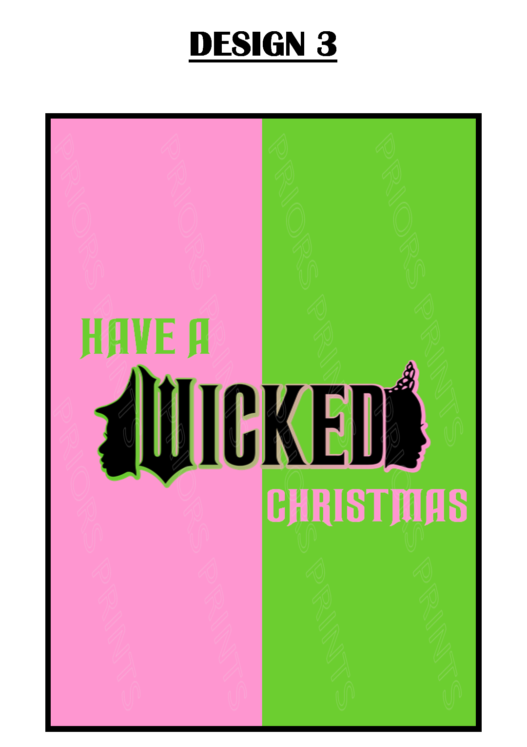 Wicked Inspired Christmas Chocolate Bar Wrappers