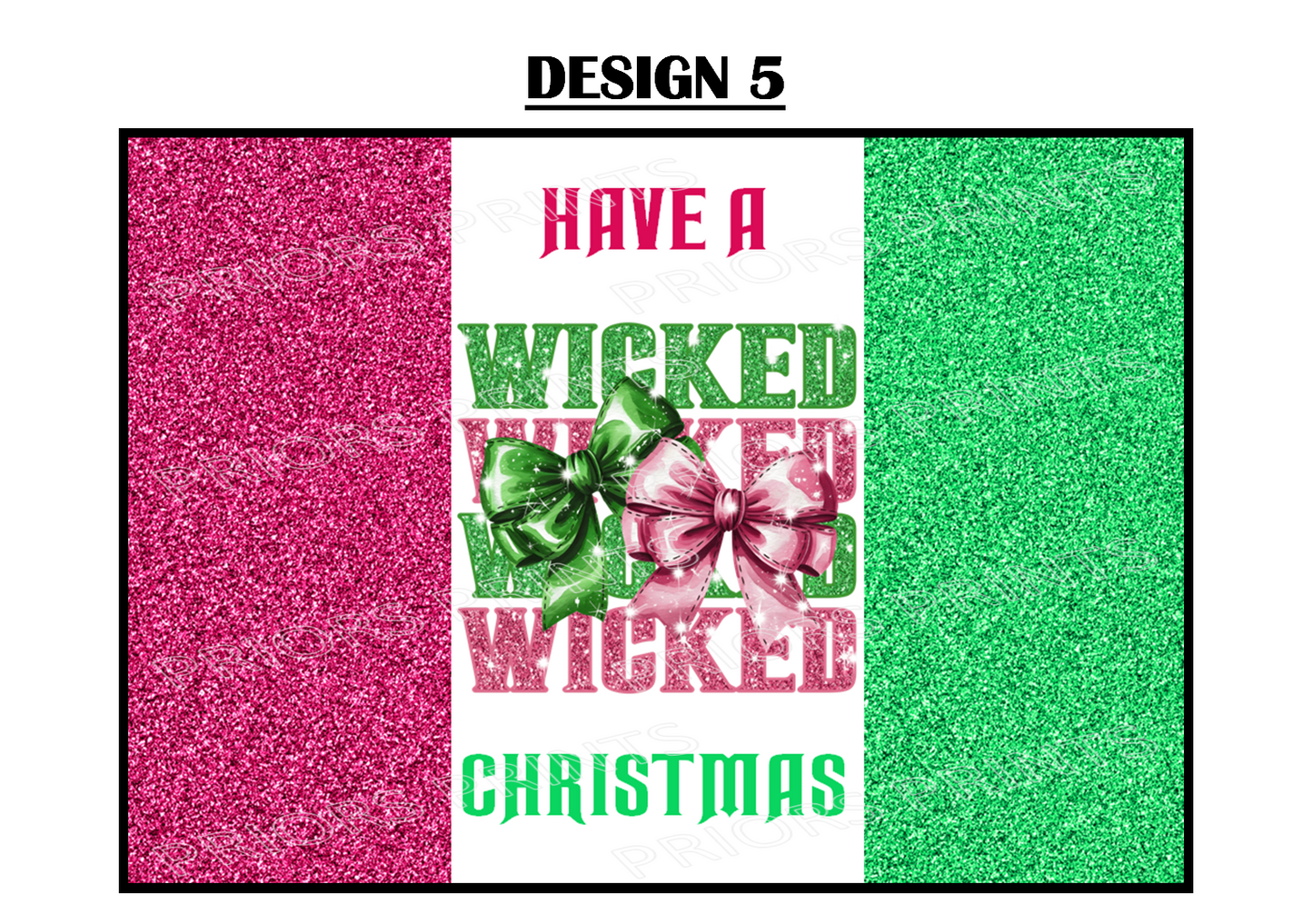 Wicked Inspired Christmas Chocolate Bar Wrappers