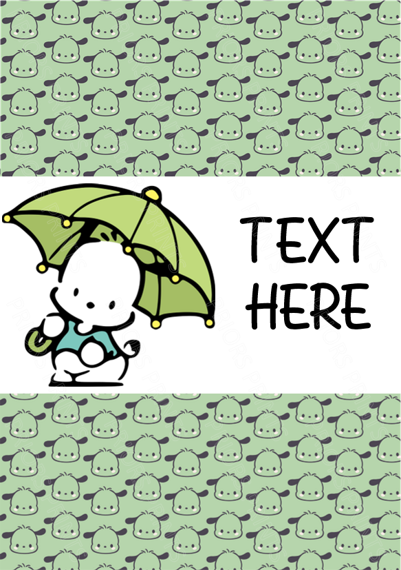 Pochacco Chocolate Bar Wrappers (Sanrio- Hello Kitty Friends)