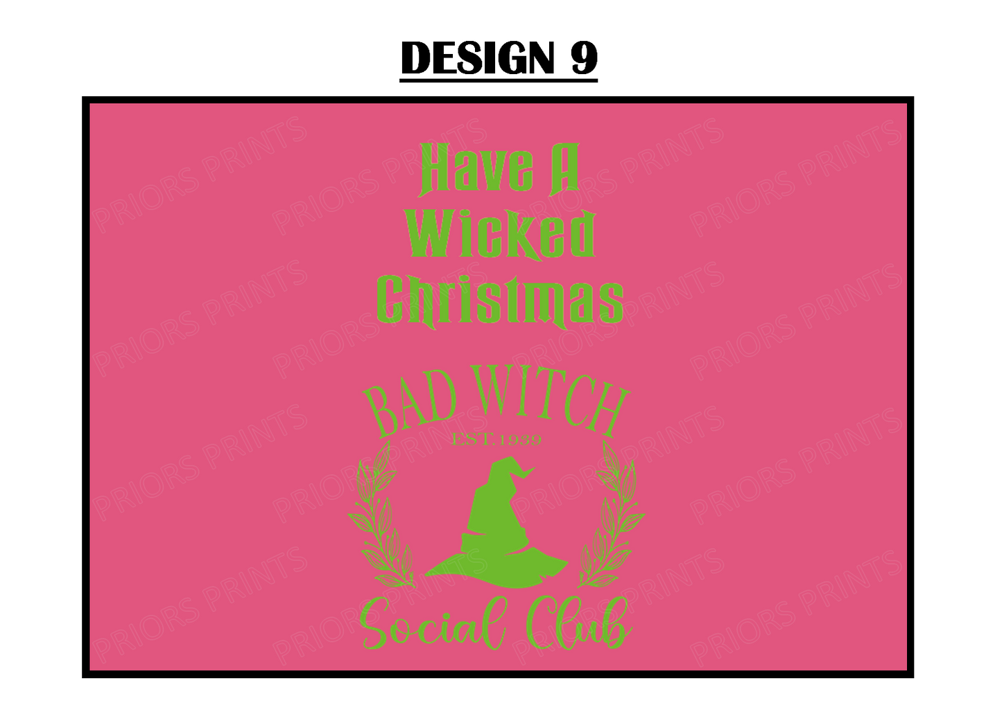 Wicked Inspired Christmas Chocolate Bar Wrappers