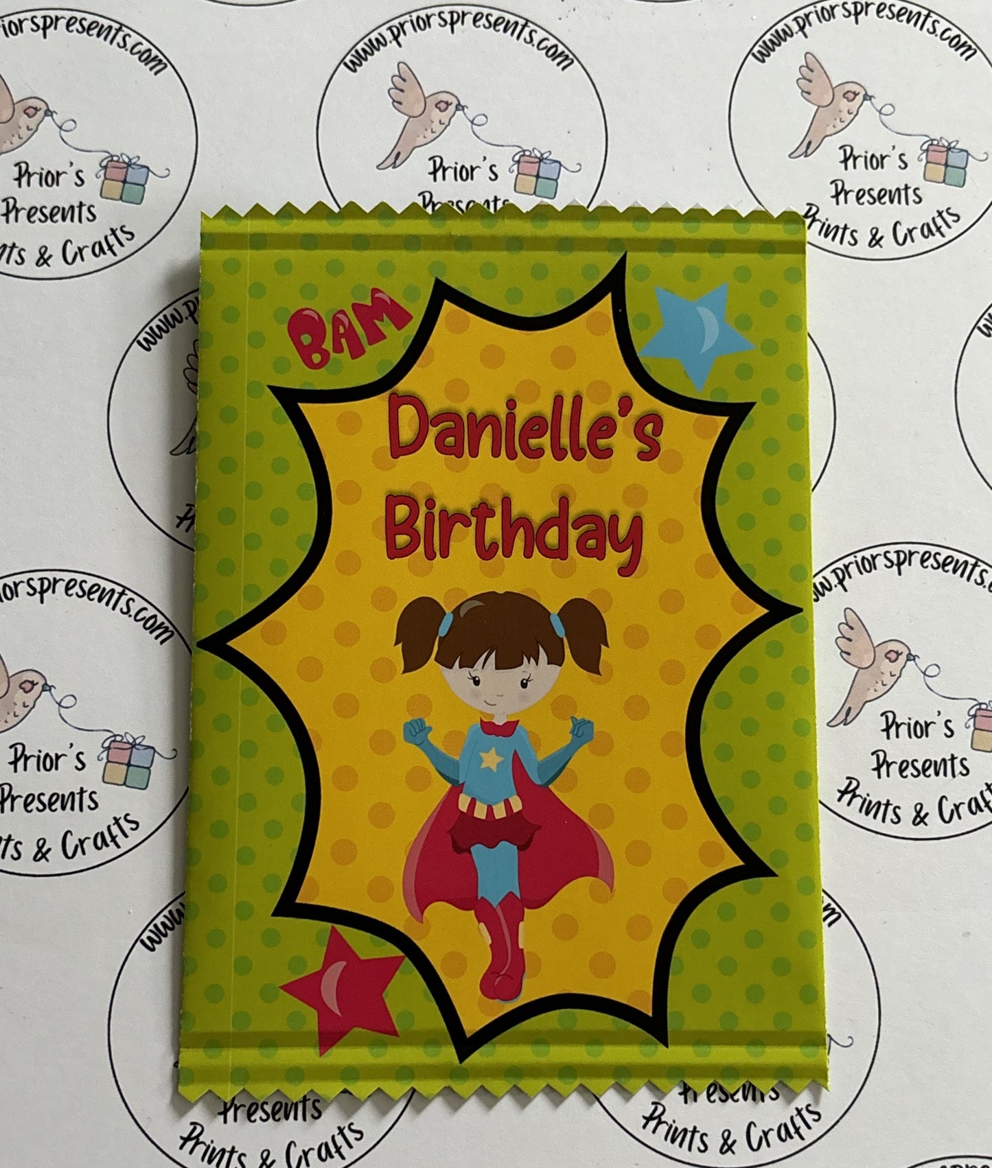 Superhero Treat Packets (Medium Sized)