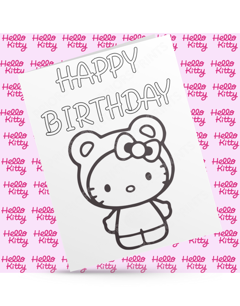 Hello Kitty & Friends- Colour Your Own Birthday Card (Sanrio)