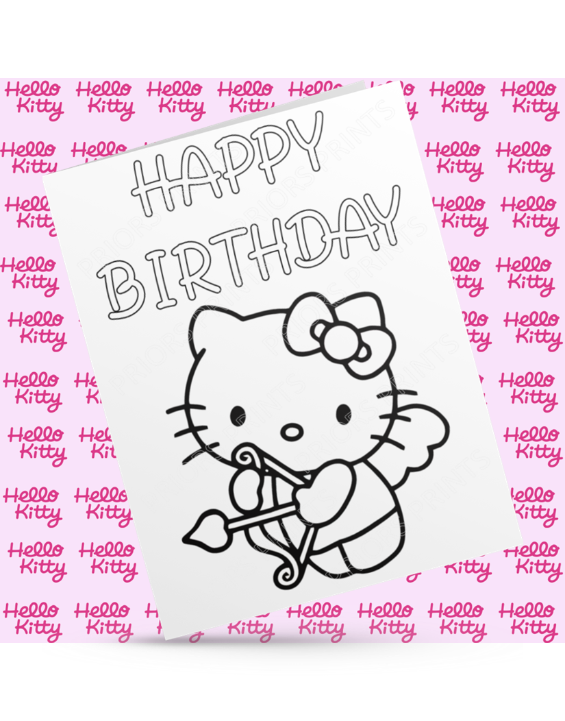 Hello Kitty & Friends- Colour Your Own Birthday Card (Sanrio)