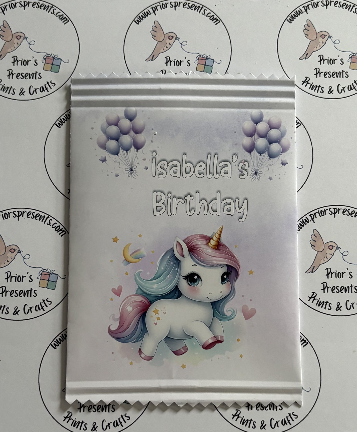 Unicorn- Style 1 Treat Packets (Small)