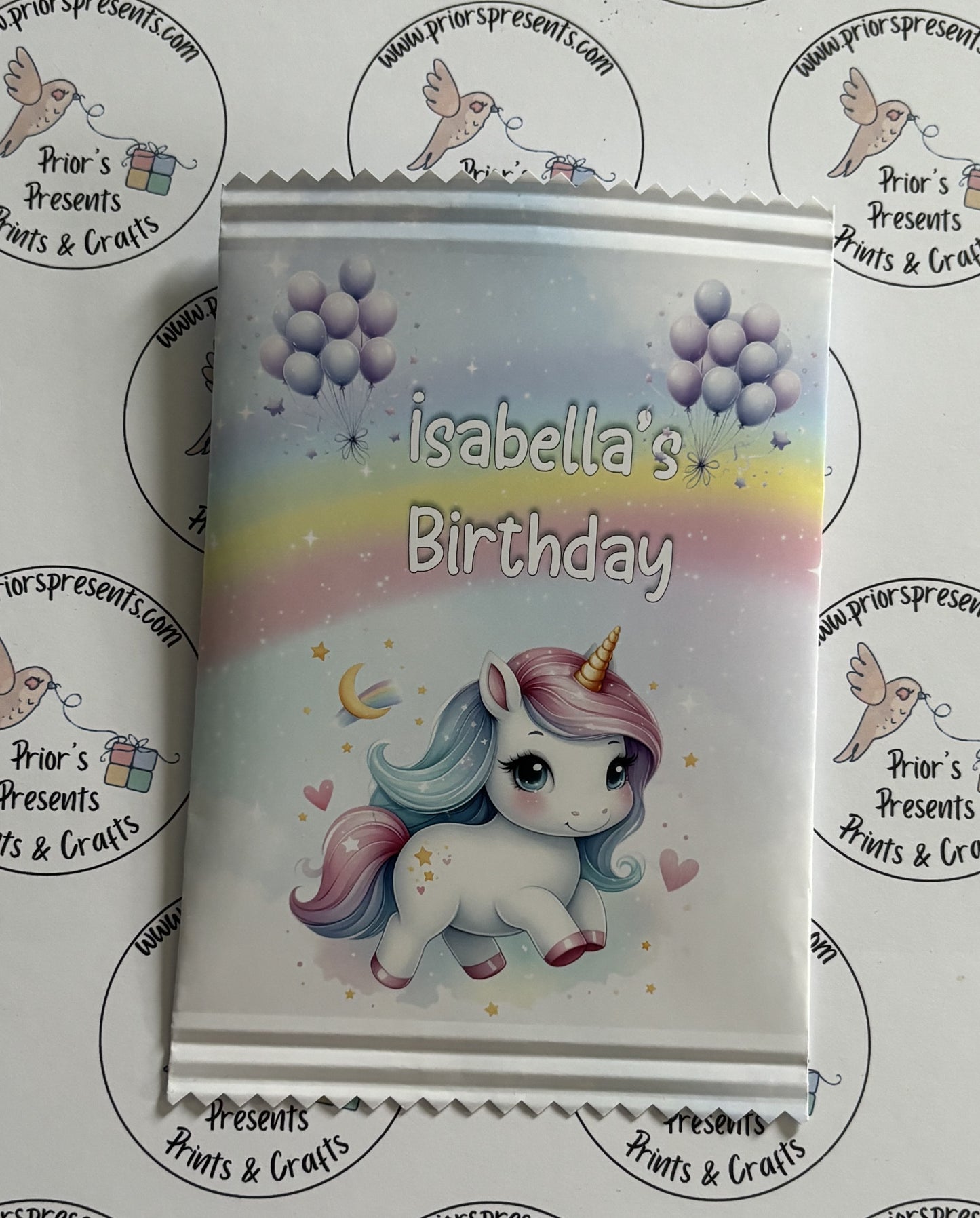 Unicorn- Style 1 Treat Packets (Small)