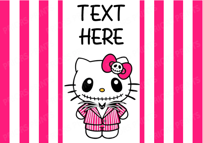 Hello Kitty as Famous Horror Characters Chocolate Bar Wrappers (Sanrio- Hello Kitty Friends)