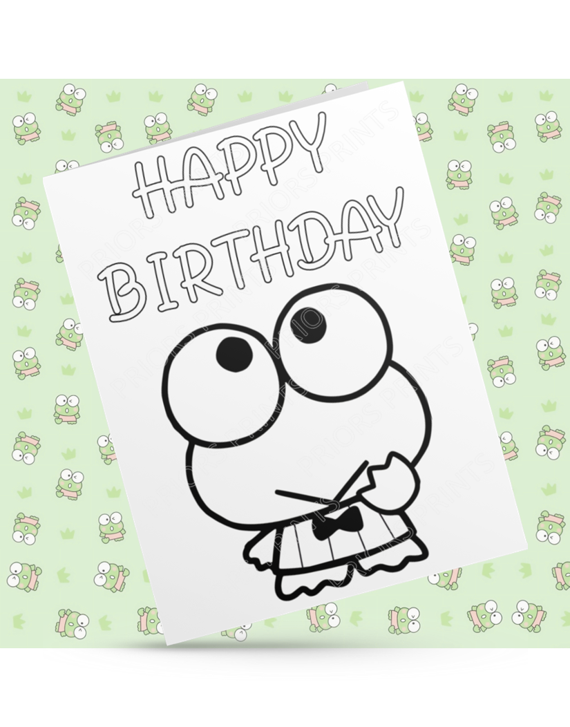 Hello Kitty Friends- Colour Your Own Birthday Card (Sanrio)