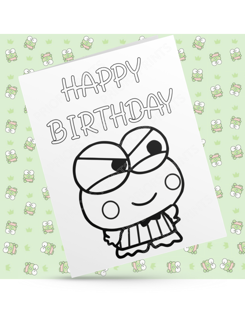 Hello Kitty Friends- Colour Your Own Birthday Card (Sanrio)