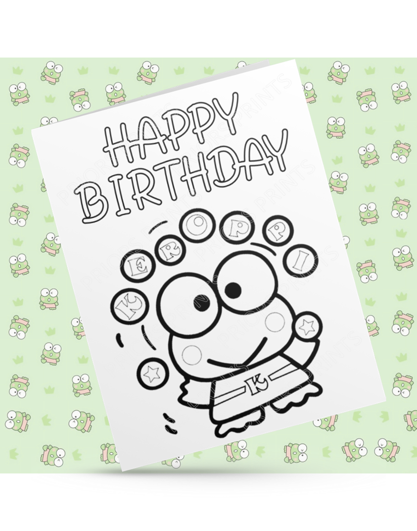 Hello Kitty Friends- Colour Your Own Birthday Card (Sanrio)
