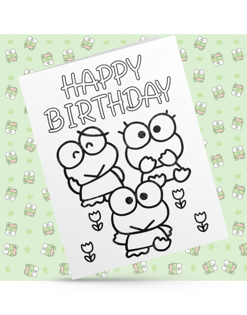 Hello Kitty Friends- Colour Your Own Birthday Card (Sanrio)