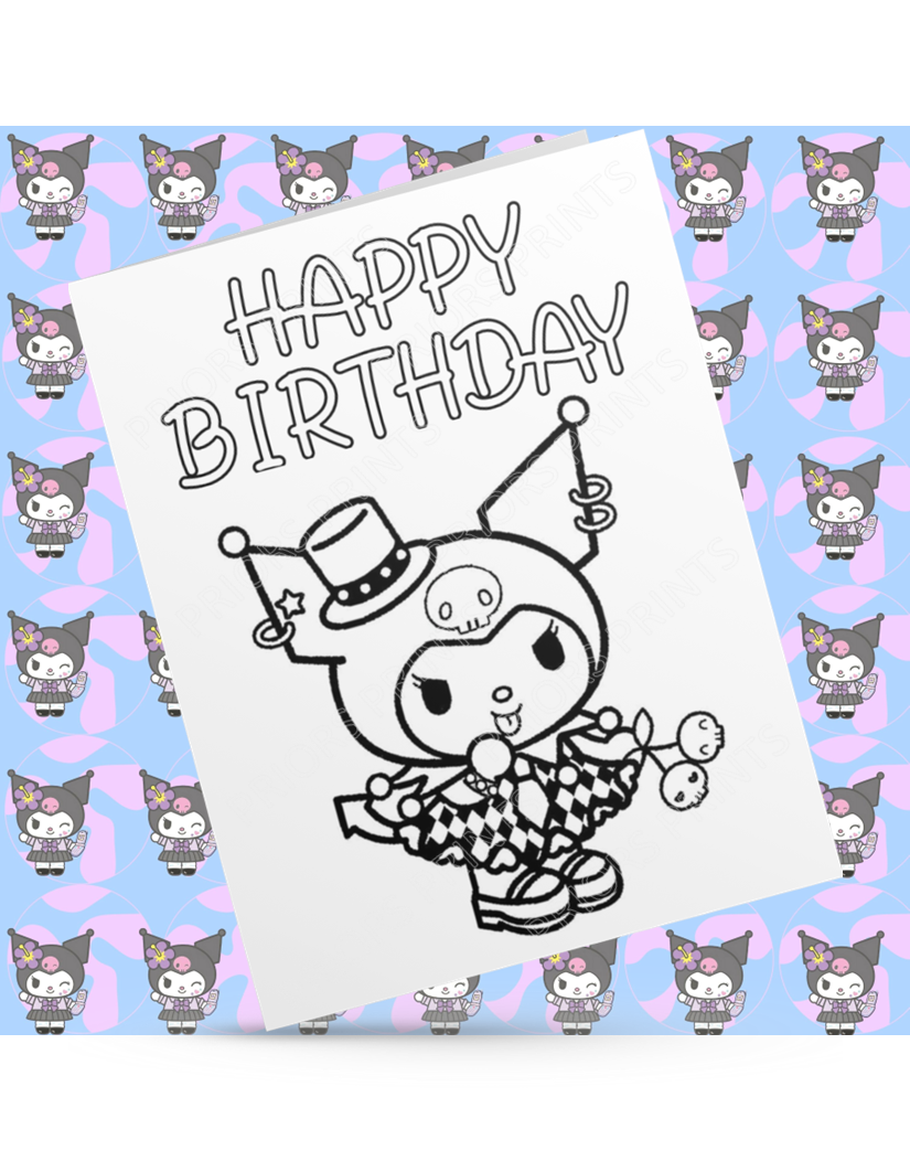 Hello Kitty Friends- Colour Your Own Birthday Card (Sanrio)
