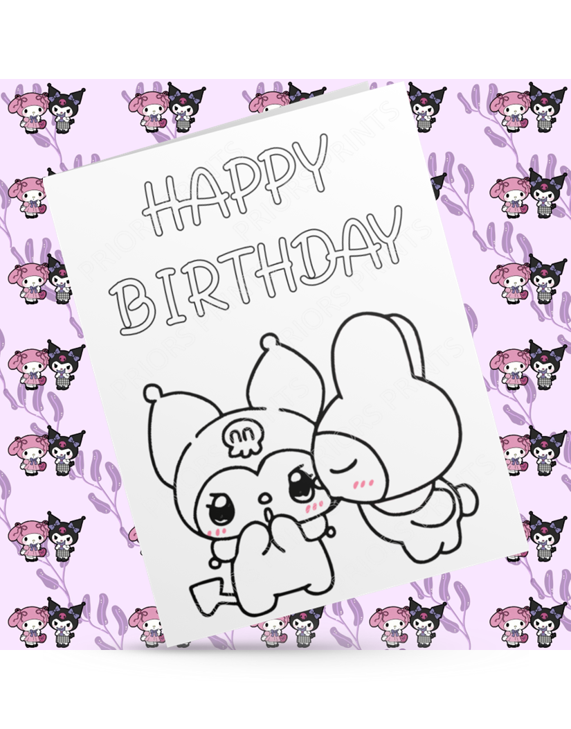 Hello Kitty & Friends- Colour Your Own Birthday Card (Sanrio)