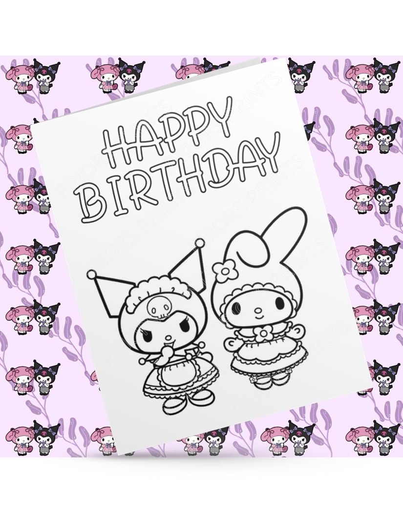 Hello Kitty & Friends- Colour Your Own Birthday Card (Sanrio)