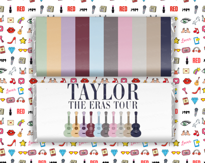 Taylor Swift 3 Chocolate Bar Wrapper