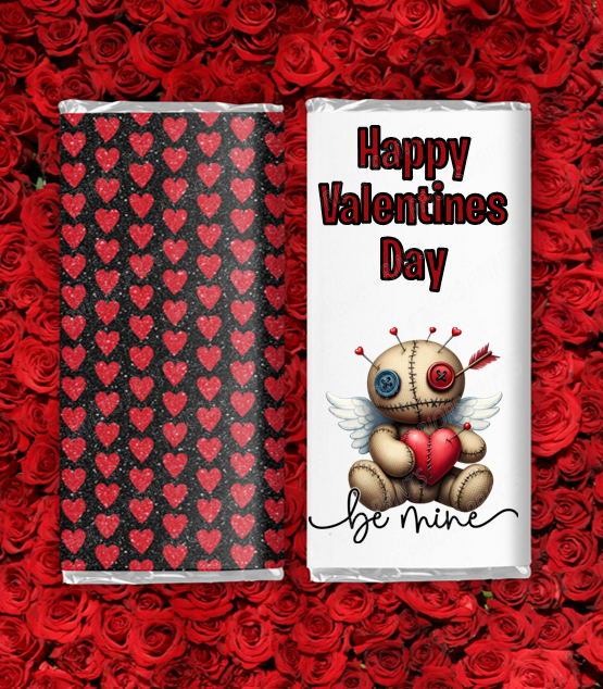 Voodoo Dolls Valentines Chocolate Bar Wrappers