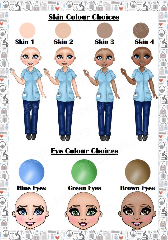 Female Nurse Personalised Card For Any Occasion
