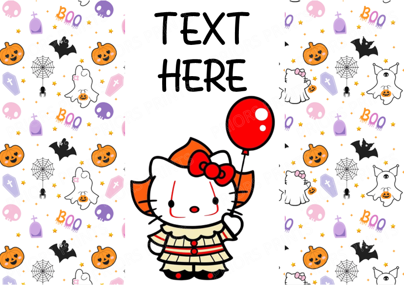 Hello Kitty as Famous Horror Characters Chocolate Bar Wrappers (Sanrio- Hello Kitty Friends)