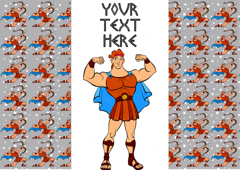 Hercules Chocolate Bar Wrappers- To add own Text
