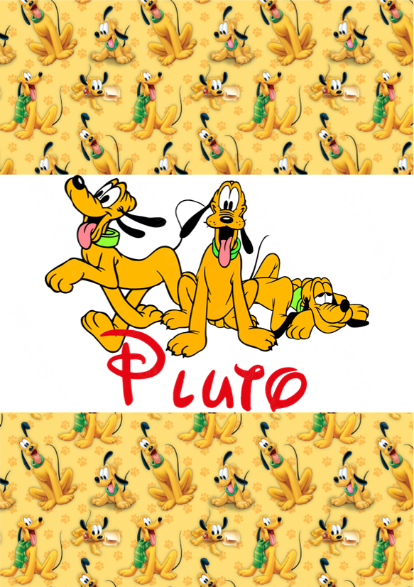 Pluto Chocolate Bar Wrapper- Plain (No Text)