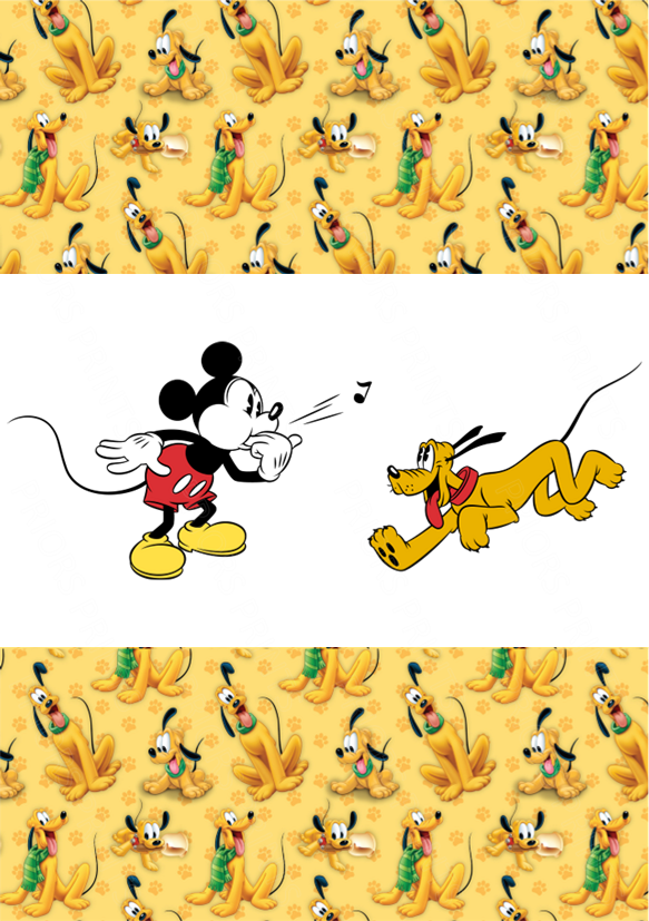 Pluto Chocolate Bar Wrapper- Plain (No Text)