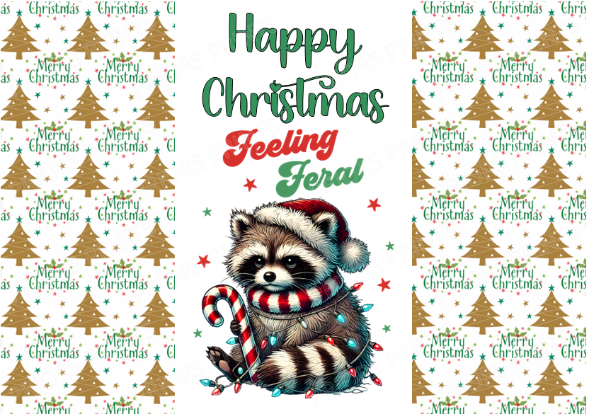 Funny Grumpy Animals Christmas Chocolate Bar Wrapper