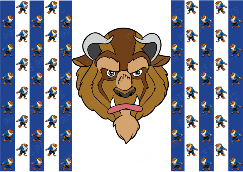 Beauty & The Beast Chocolate Bar Wrapper- Plain (No Text)